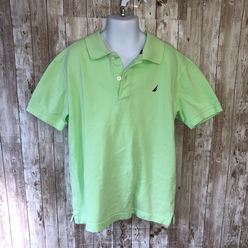 Nautica Green Boys Polo Size Small 8